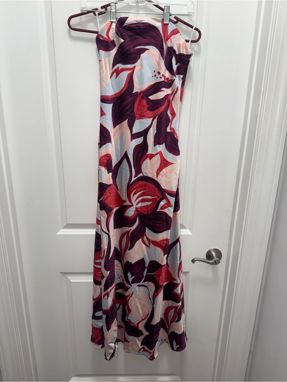 NWOT Paper Heart Floral Strapless Satin Maxi Dress – Size XS